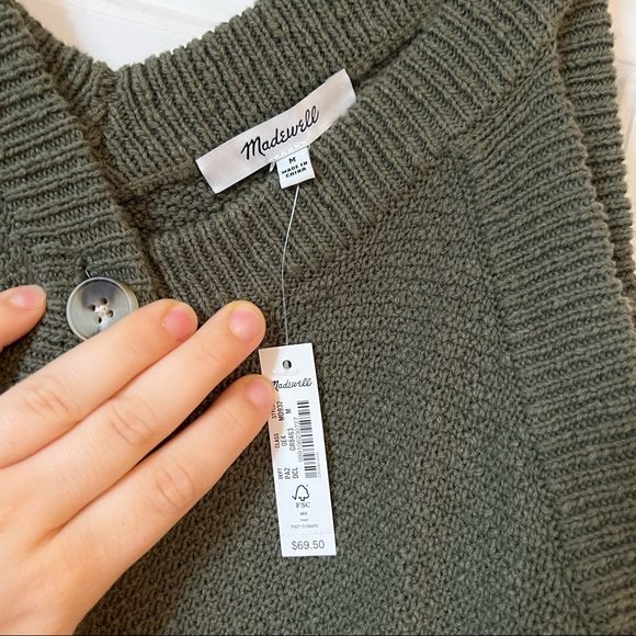 Madewell green sweater tank - Picture 7 of 10